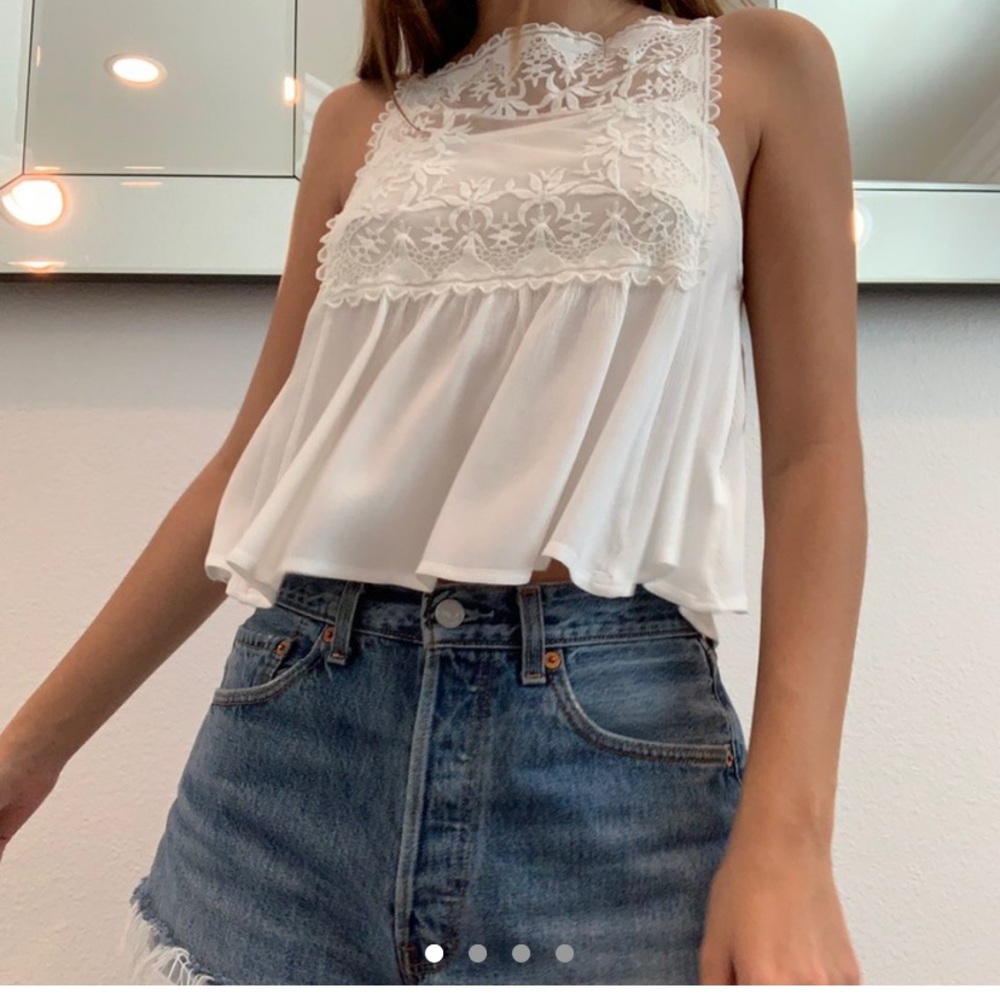 Urban outfitters Kimichi blue lace tank